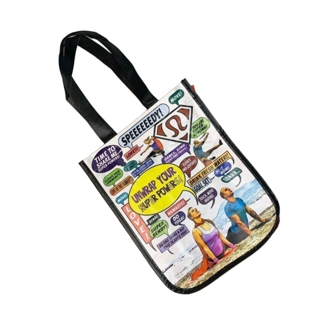 RARE💎✨ Lululemon Super Hero Super Power Reusable Tote Bag w/Zipper, size Small